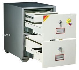 Картотечный сейф Diplomat DFC2000 K2D1, DFC - вариант: 2 ящика, DFC - исполнение: Стандартный, DFC - запирание: 2 кл. замка, DFC - оборудование: С 1 доп. ящиком